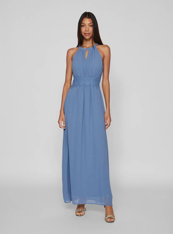 VILA Halterneck Maxi Dress 8